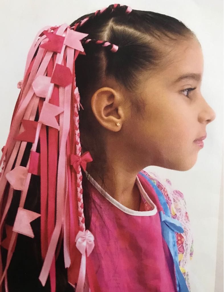 penteado infantil para festa