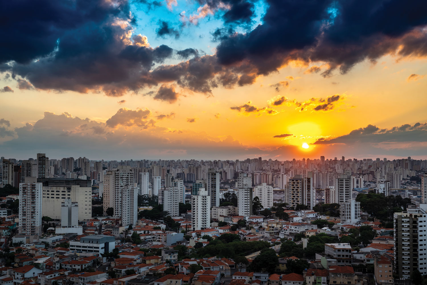 Sao Paulo, Residential Area of the Bras and Mooca Stock Image